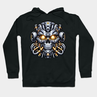 Biomech Skull S01 D29 Hoodie